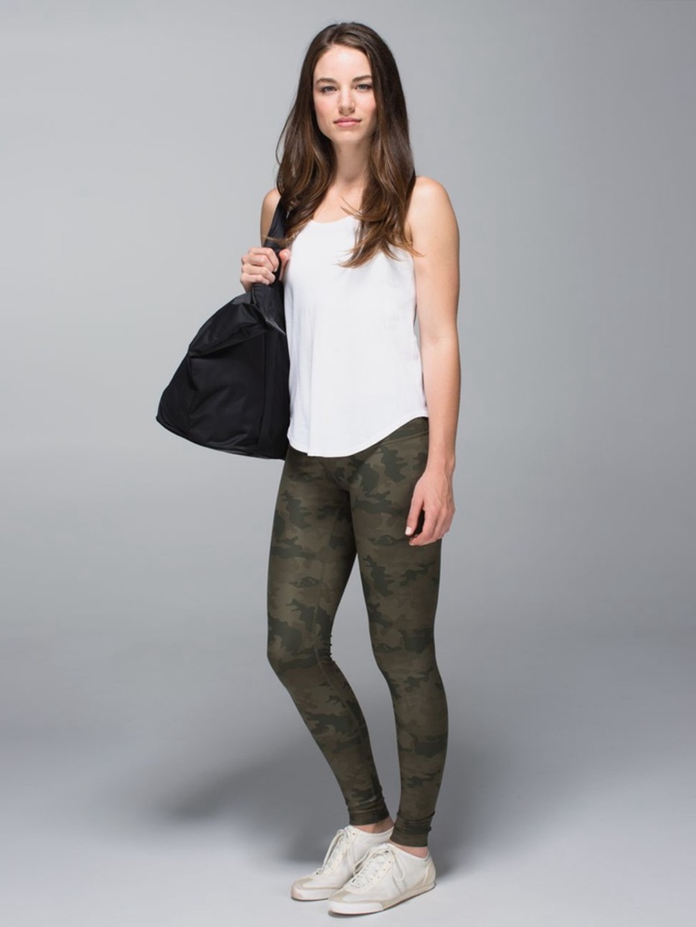 Lululemon Wunder Under Full Length Leggings Green Camo Size 6